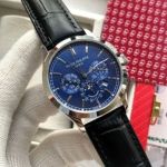   PATEK PHILIPPE  9100 Automatic Movement  Italian Cowhide Style Blue 40mm Watch